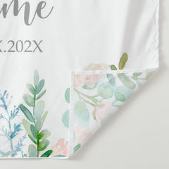 Lofaris Personalized Eucalyptus Floral Wedding Backdrop