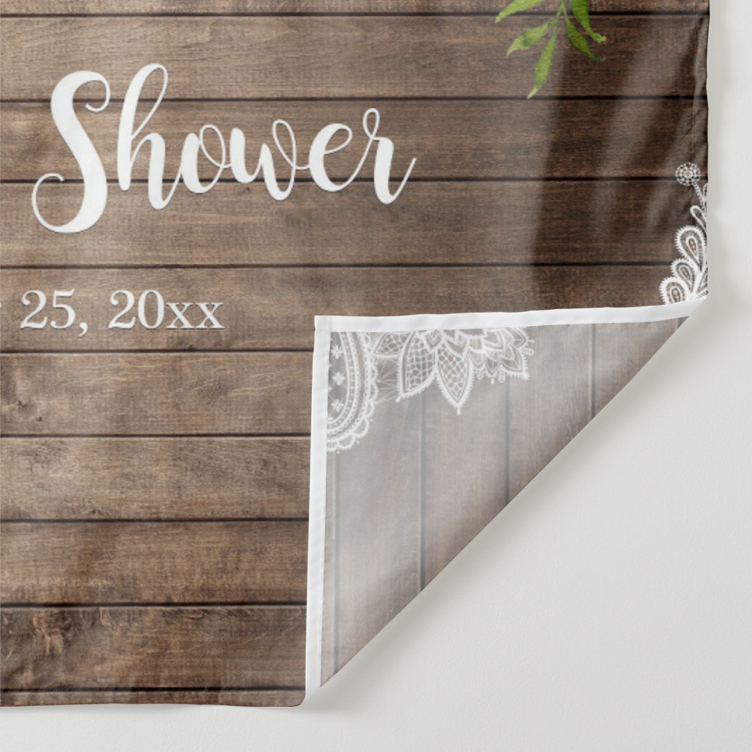 Lofaris Personalized Floral Bridal Shower Party Backdrop