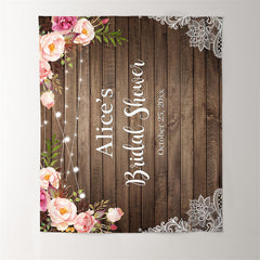 Lofaris Personalized Floral Bridal Shower Party Backdrop
