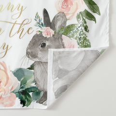 Lofaris Personalized Floral Bunny Party Backdrop For Baby Shower