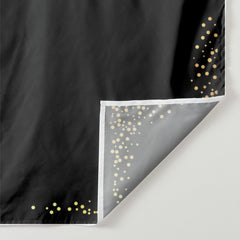 Lofaris Personalized Gold Confetti Birthday Backdrop Banner