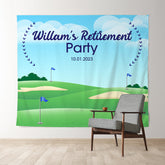 Lofaris Personalized Golf Birthday Backdrop Decor