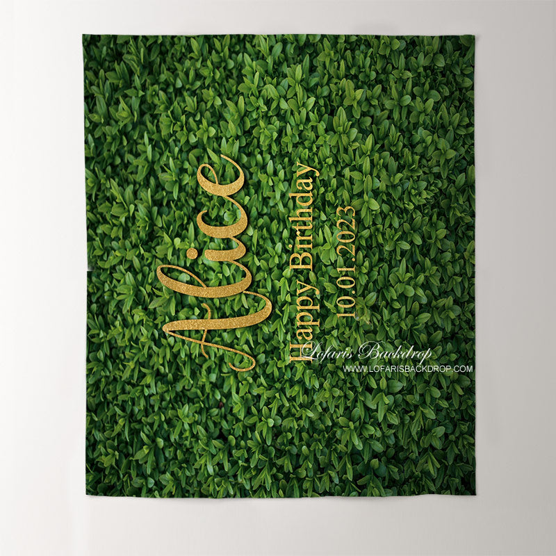 Lofaris Green Leaves Baby Shower Custom Backdrops for Photoshoot