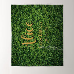 Lofaris Green Leaves Baby Shower Custom Backdrops for Photoshoot