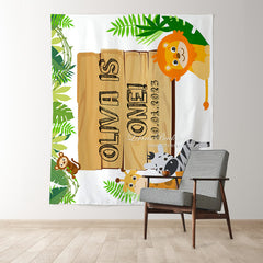 Lofaris Personalized Kids Outdoor Birthday Backdrop Banner