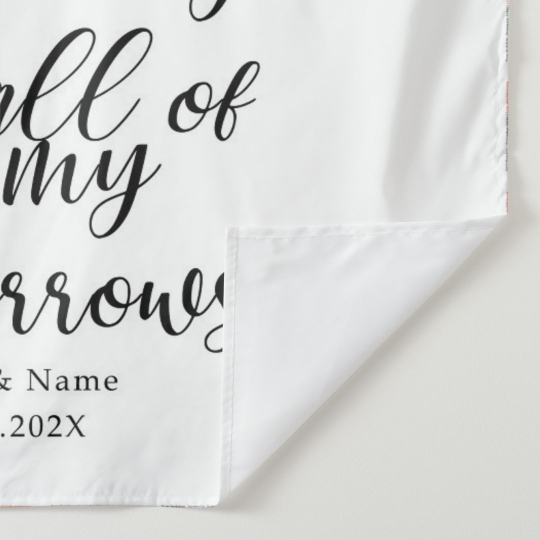 Lofaris Personalized Letter Writing Wedding Backdrop for Party
