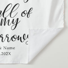 Lofaris Personalized Letter Writing Wedding Backdrop for Party