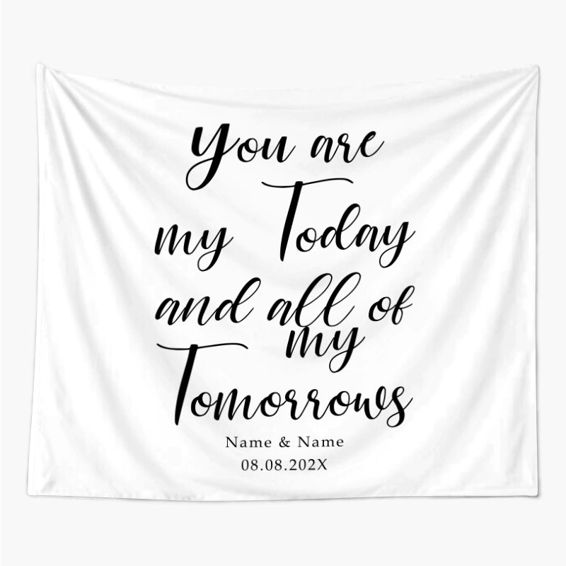 Lofaris Personalized Letter Writing Wedding Backdrop for Party