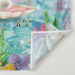 Lofaris Personalized Mermaid Happy Birthday Ocean Backdrop