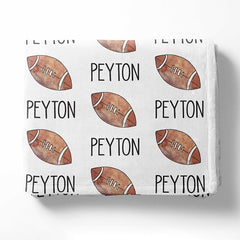 Lofaris Personalized Name American Football Blanket Kids Gift