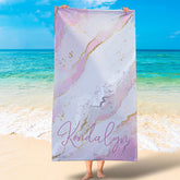 Lofaris Personalized Name And Text Fun Summer Beach Towel