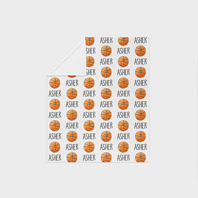 Lofaris Personalized Name Basketball Blanket Sports Gift For Boy