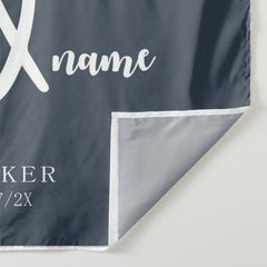 Lofaris Personalized Navy Blue Mr And Mrs Wedding Backdrop