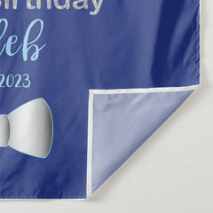Lofaris Personalized Onederful Blue Birthday Backdrop Banner