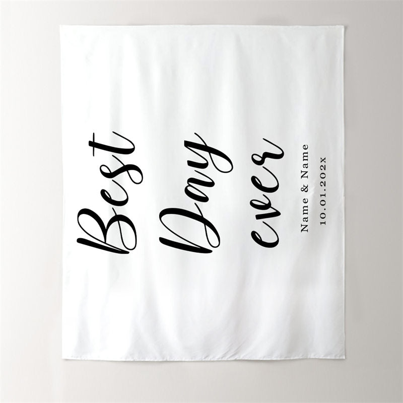 Lofaris Personalized Outdoor Wedding Reception Photo Backdrop