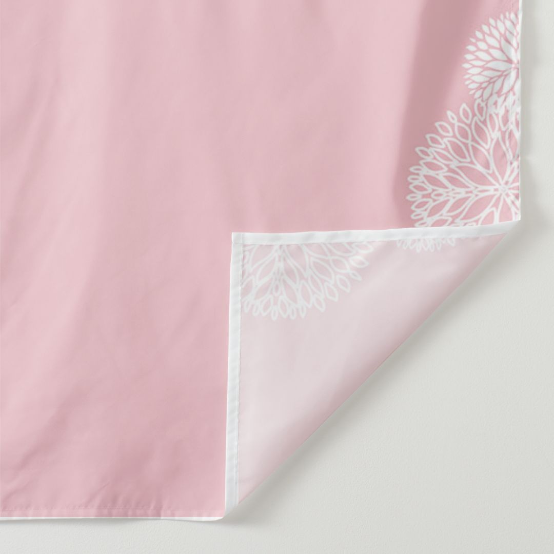 Lofaris Personalized Pink And White Baby Shower Backdrop For Girl