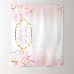 Lofaris Personalized Pink Dream Catcher Birthday Backdrop