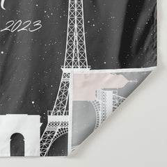 Lofaris Personalized Pink Paris Sign Birthday Backdrop Decor