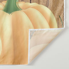 Lofaris Personalized Pumpkin And Wood Baby Shower Backdrop