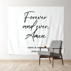 Lofaris Personalized Rustic Wedding Backdrop Decor