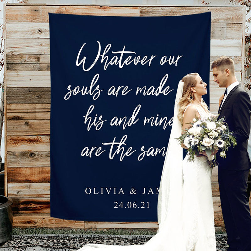 Lofaris Personalized Rustic Wedding Backdrop for Ceremory
