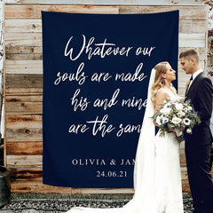 Lofaris Personalized Rustic Wedding Backdrop for Ceremory