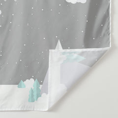 Lofaris Personalized Snow Mountain Baby Shower Backdrop