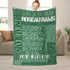 Lofaris Personalized Throws With Name Evergreen Blanket Gift