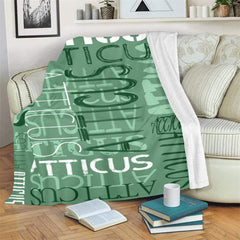 Lofaris Personalized Throws With Name Evergreen Blanket Gift