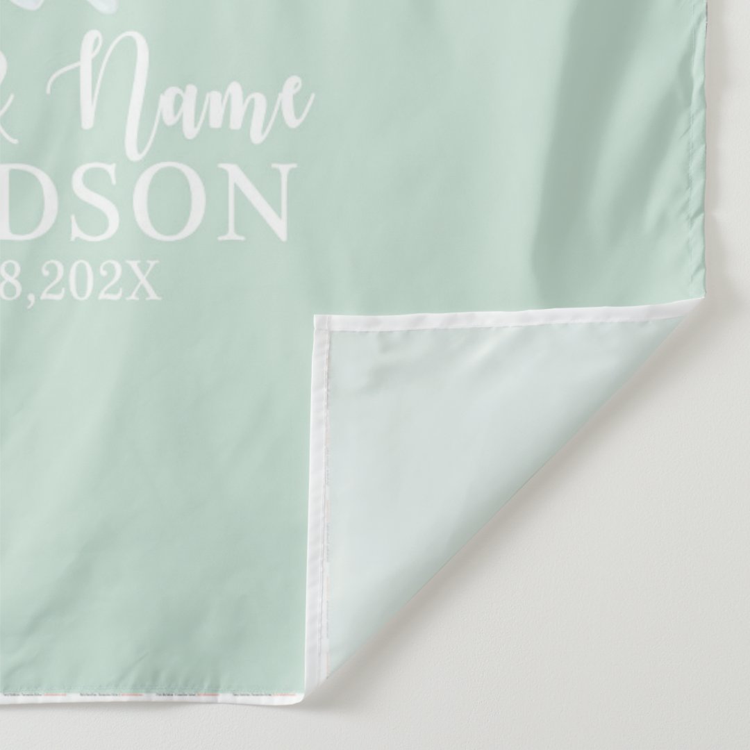 Lofaris Personalized Tropical Floral Wedding Backdrop