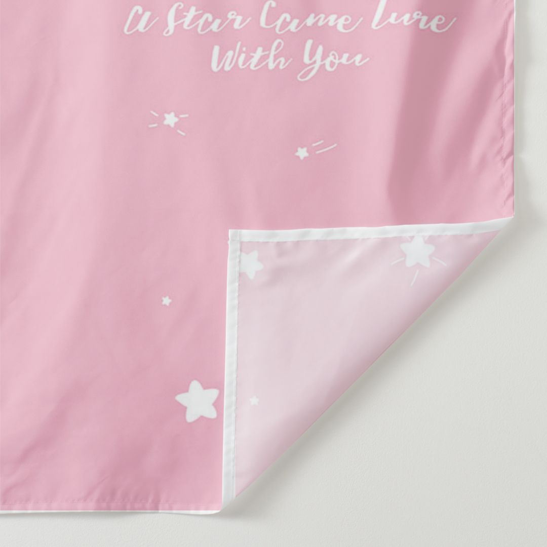 Lofaris Personalized Twinkle Baby Shower Backdrop Banner