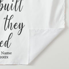 Lofaris Personalized White Wedding Backdrop Tapestry Banner Gift