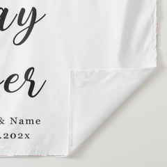 Lofaris Personalized White Wedding Party Backdrop for Arch