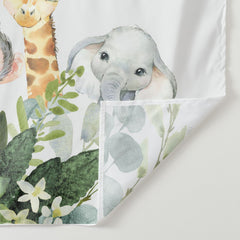 Lofaris Personalized Wild One Safari Birthday Backdrop Banner