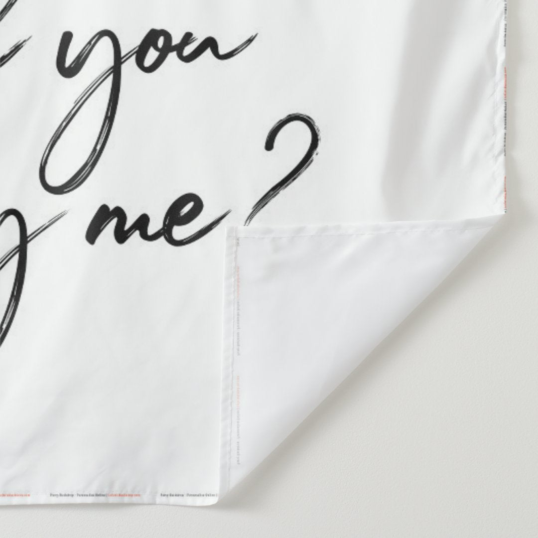 Lofaris Personalized Will You Marry Me Wedding Backdrop