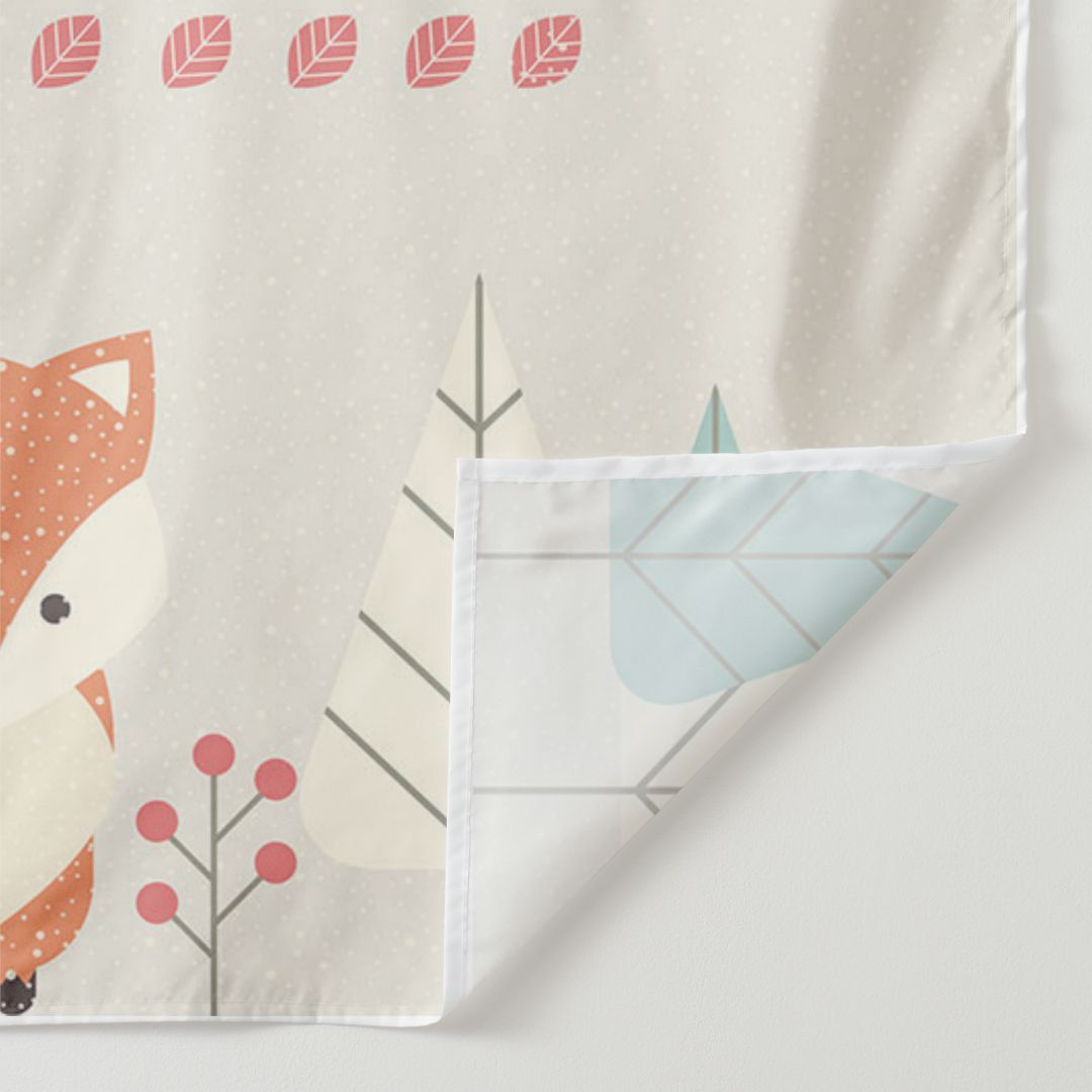 Lofaris Personalized Woodland Baby Shower Backdrop with Animals