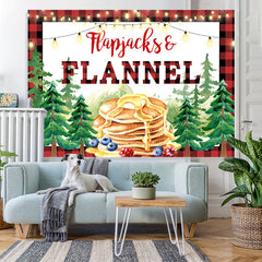 Lofaris Pine Forest Flapjacks and Flannel Backdrop for Autumn