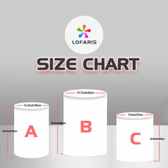 Lofaris Pink And Blue Foral Bear Round Baby Shower Backdrop