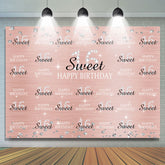 Lofaris Pink And Silver Diamonds Sweet 16 Birthday Backdorp
