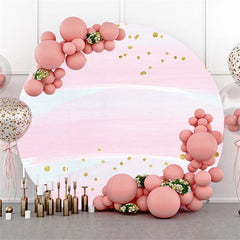 Green And Golden Tiger Baby Shower Circle Backdrop