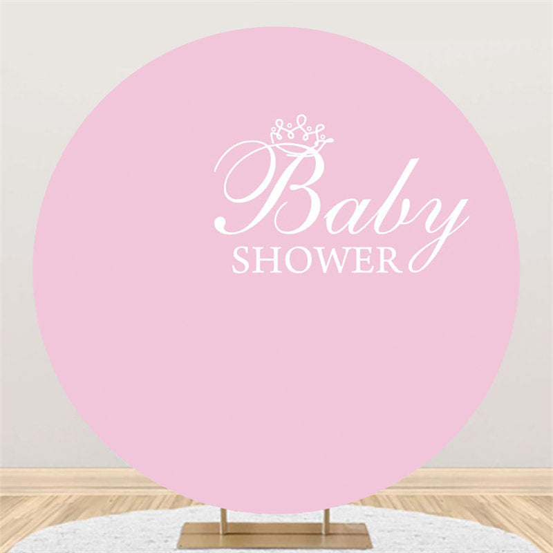 Lofaris Pure Pink Backdrop For Girls Baby Shower Party Banner