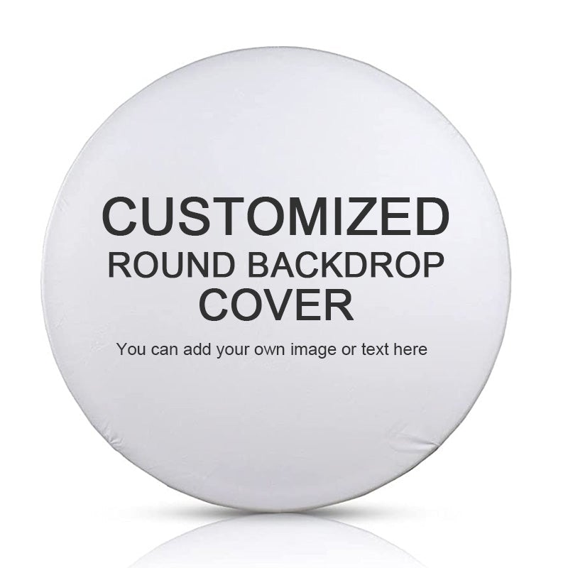 Lofaris Pink Ballerina Lovely Round Happy Birthday Backdrop