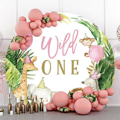 Purple Car With Roses Teddy Circle Baby Shower Backdrop