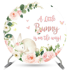 Green We Can Bearly Wait Circle Baby Shower Backdrop