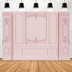 Lofaris Pink Door Theme Happy Birthday Party Backdorp For Girl