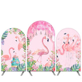 Lofaris Pink Flamingo Theme Happy Birthday Arch Backdrop Kit