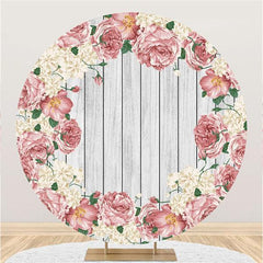 Oh Baby Bear And Moon Circle Backdrop For Baby Shower