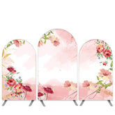 Lofaris Pink Floral Theme Bridal Shower Arch Backdrop Kit Banner