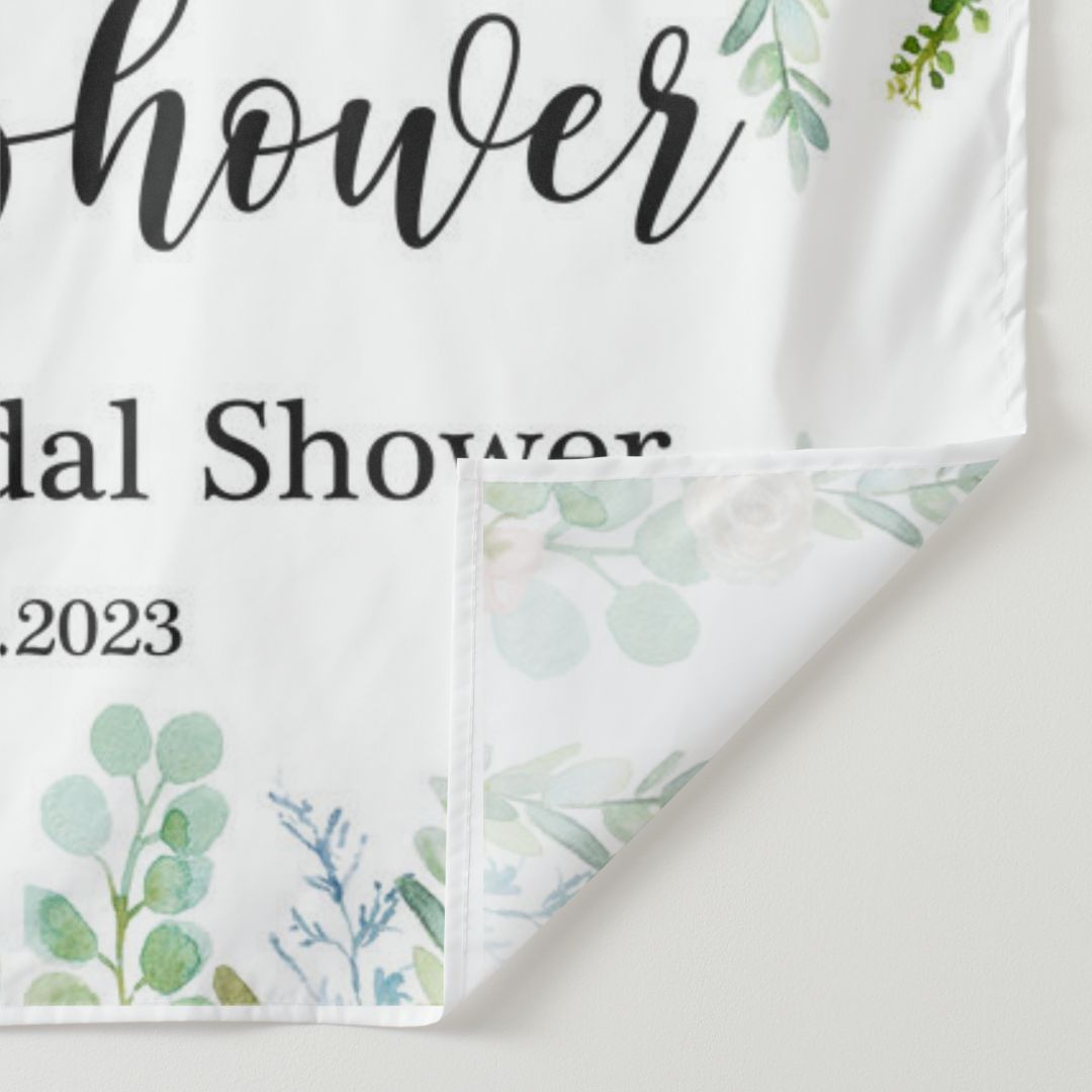 Lofaris Pink Floral Water Colour Bridal Shower Backdground