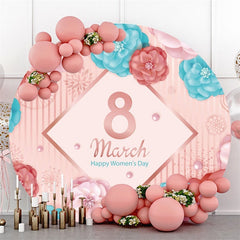 Gold Petit Prince Round White Baby Shower Backdrop